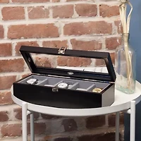 Mele And Co Tate Java-Finish Watch Box