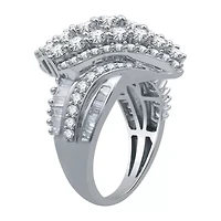 Womens / CT. T.W. Natural White Diamond 10K Gold Cluster Cocktail Ring