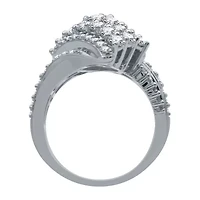 Womens / CT. T.W. Natural White Diamond 10K Gold Cluster Cocktail Ring