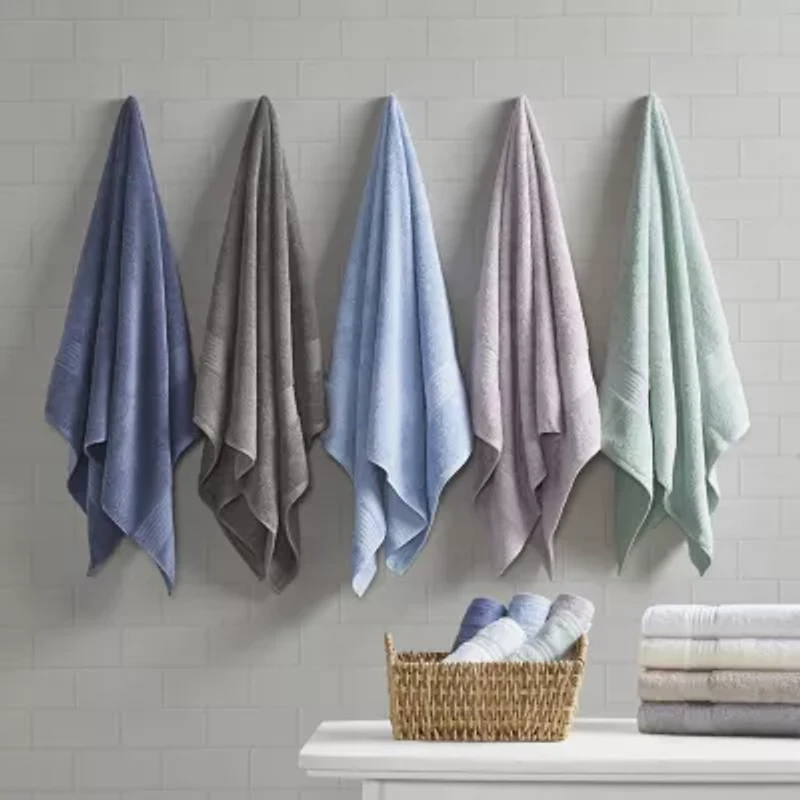 Madison Park Certified 100% Organic Cotton 6-pc. Solid Bath Towel Set