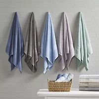 Madison Park Certified 100% Organic Cotton 6-pc. Solid Bath Towel Set