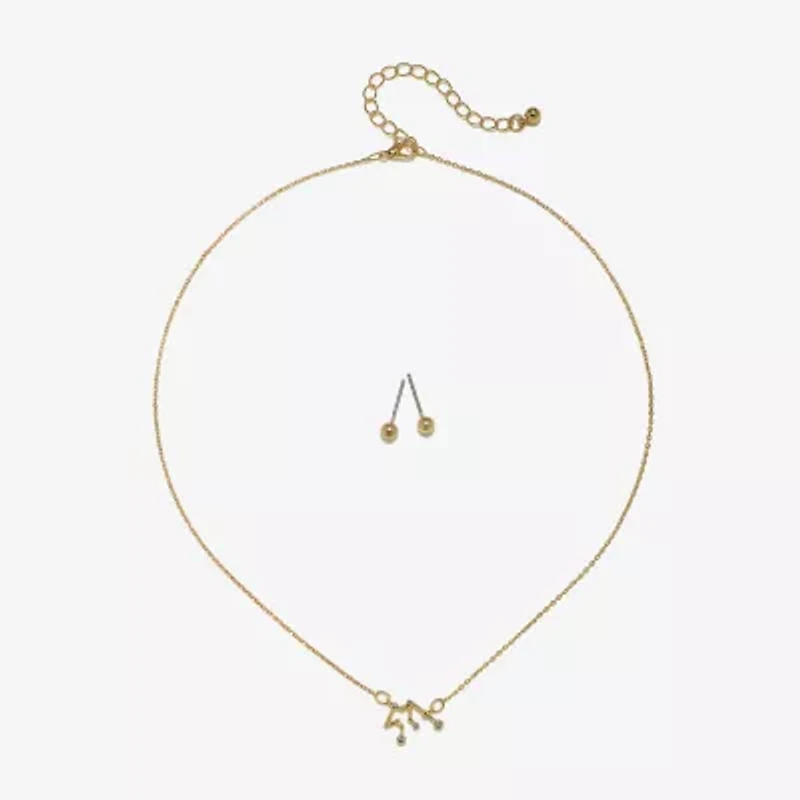 Bijoux Bar Zodiac Constellation 2-pc. 16 Inch Pendant Necklace
