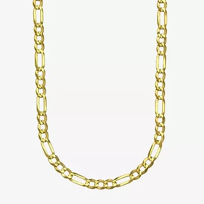 14K Gold Solid Figaro Chain Necklace
