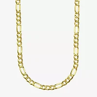 14K Gold Solid Figaro Chain Necklace