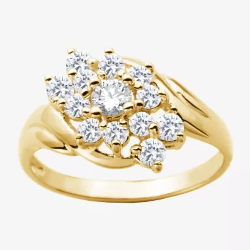 Womens 1 1/3 CT. Cubic Zirconia Sterling Silver Cocktail Ring