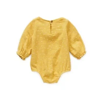 Okie Dokie Baby Girls Round Neck Long Sleeve Bodysuit