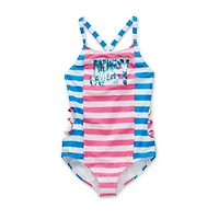 Juicy By Juicy Couture Little & Big Kid Girls Striped One Piece Swimsuit