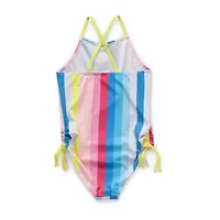 Juicy By Juicy Couture Little & Big Kid Girls Striped One Piece Swimsuit