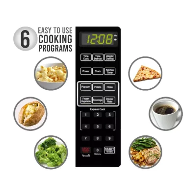 Farberware FMG16SS 1.6 Microwave Oven, Brushed Stainless Steel