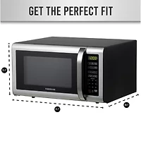 Farberware FMG16SS 1.6 Microwave Oven, Brushed Stainless Steel