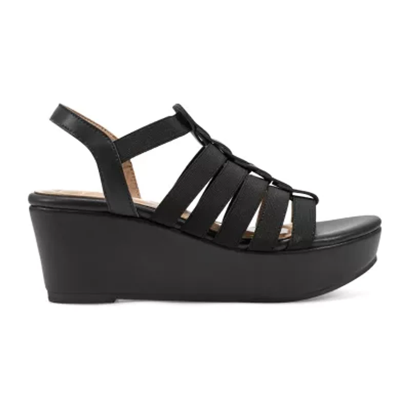 Easy Spirit Womens Avinna Wedge Sandals