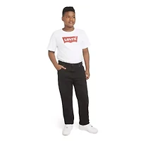 Levi's Big Kid Boys Adjustable Waist Husky Mid Rise 502 Regular Fit Jean