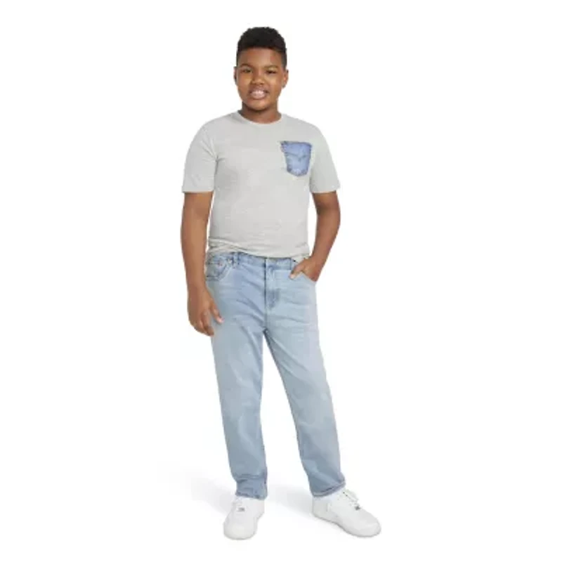 Levi's® Big Kid Boys Adjustable Waist Husky Mid Rise 502™ Regular Fit Jean