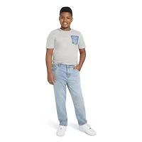 Levi's® Big Kid Boys Adjustable Waist Husky Mid Rise 502™ Regular Fit Jean