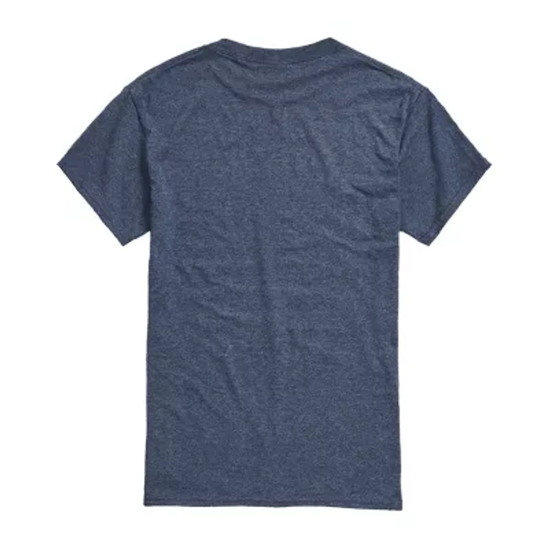 Mens Crew Neck Short Sleeve Classic Fit Graphic T-Shirt