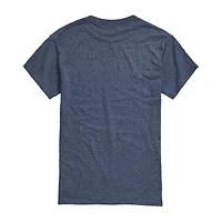 Mens Crew Neck Short Sleeve Classic Fit Graphic T-Shirt