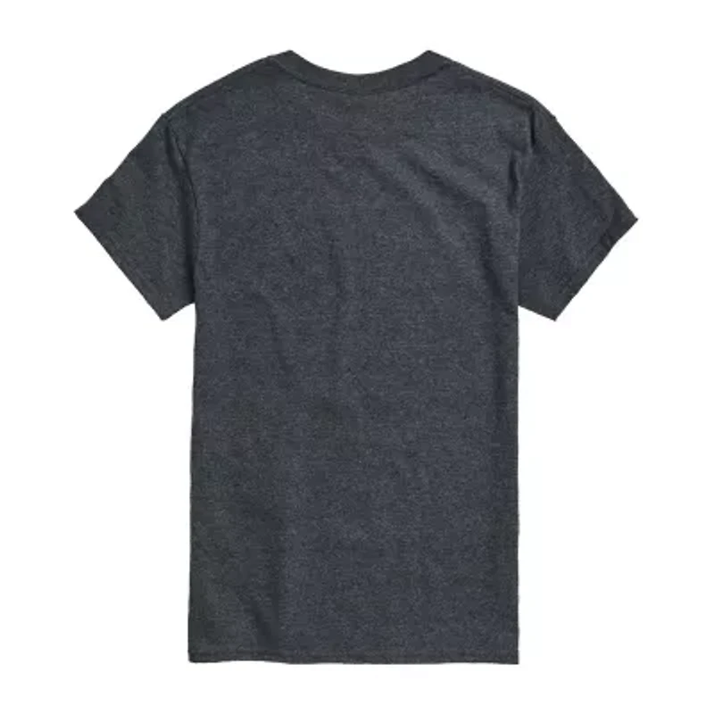 Mens Crew Neck Short Sleeve Classic Fit Father's Day Graphic T-Shirt