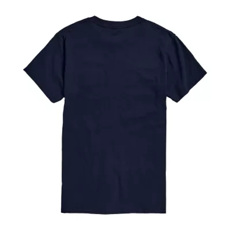 Mens Crew Neck Short Sleeve Regular Fit Graphic T-Shirt