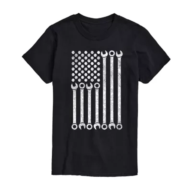 Mens Crew Neck Sleeveless Regular Fit Graphic T-Shirt