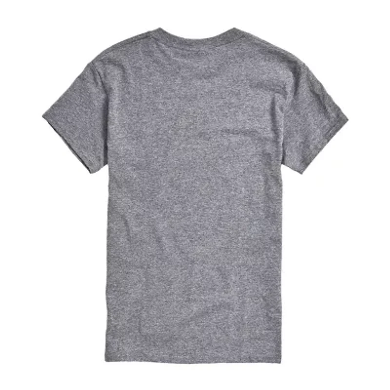 Mens Crew Neck Short Sleeve Regular Fit Graphic T-Shirt