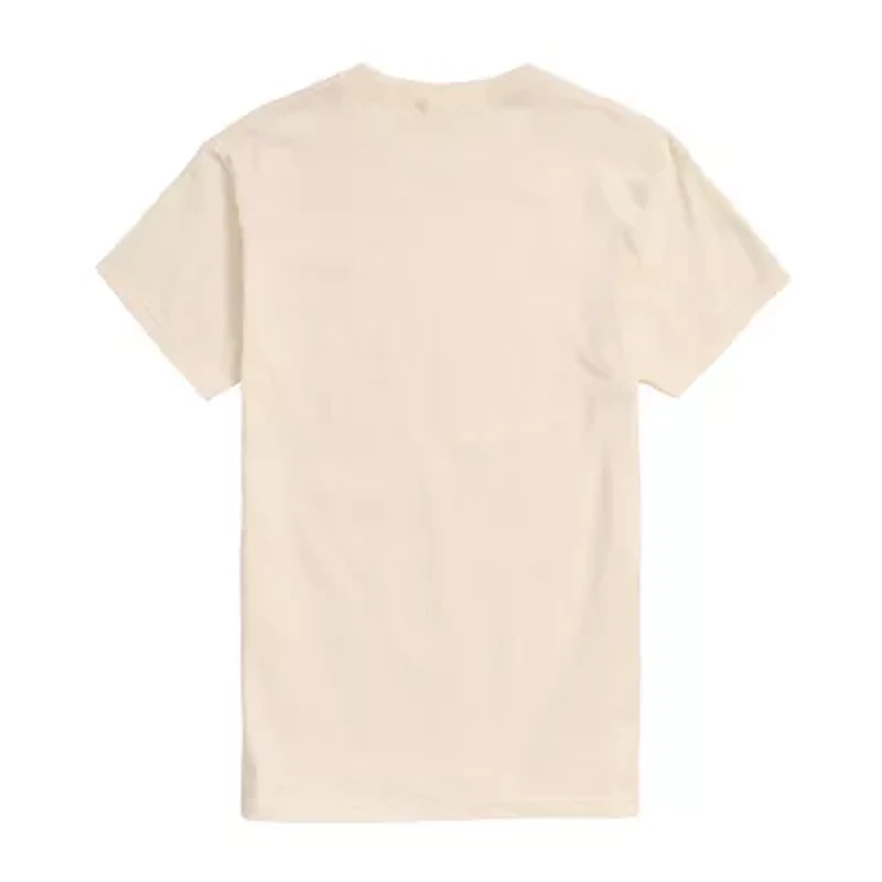 Mens Crew Neck Short Sleeve Regular Fit Graphic T-Shirt