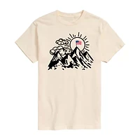 Mens Crew Neck Short Sleeve Regular Fit Graphic T-Shirt