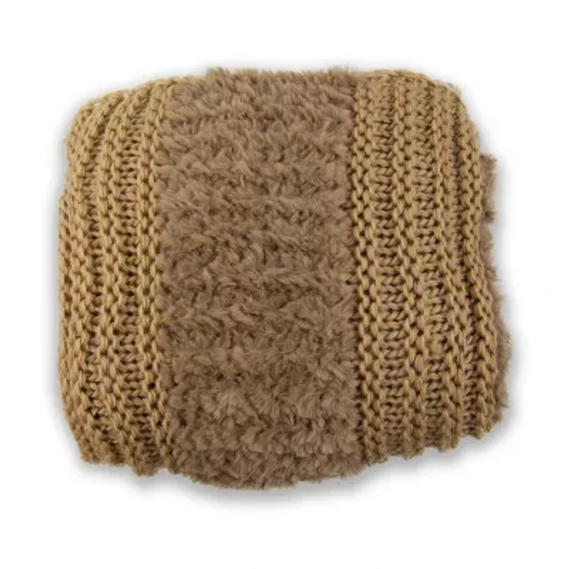 Your Lifestyle By Donna Sharp Faux Fur Plush Knit Midweight Throw