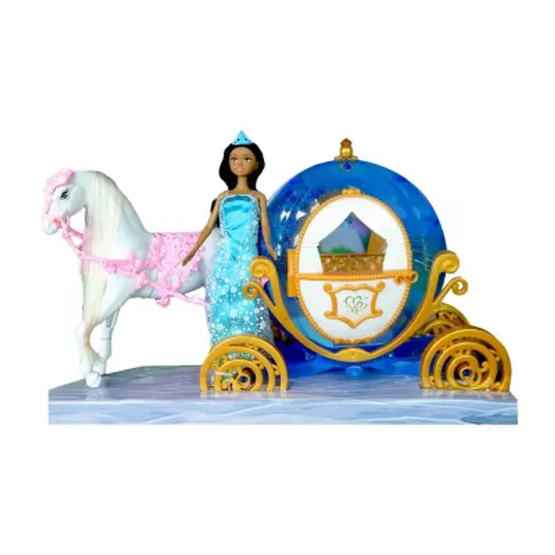 Chic Dolls Princess Doll With Horse And Carriage-Ethnic 3-pc. Doll