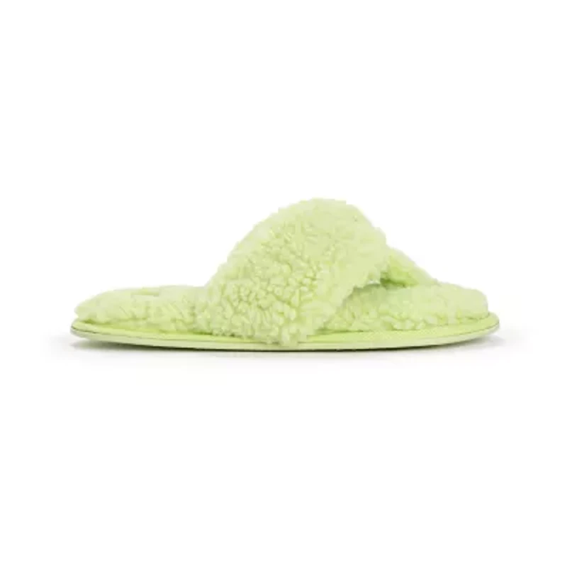 Muk Luks Taryn Thong Womens Memory Foam Slip-On Slippers