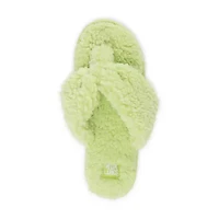 Muk Luks Taryn Thong Womens Memory Foam Slip-On Slippers