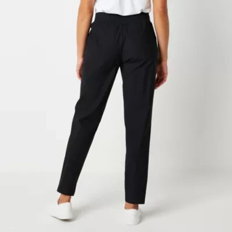 Stylus Womens Slim Mid Rise Pull-On Pant