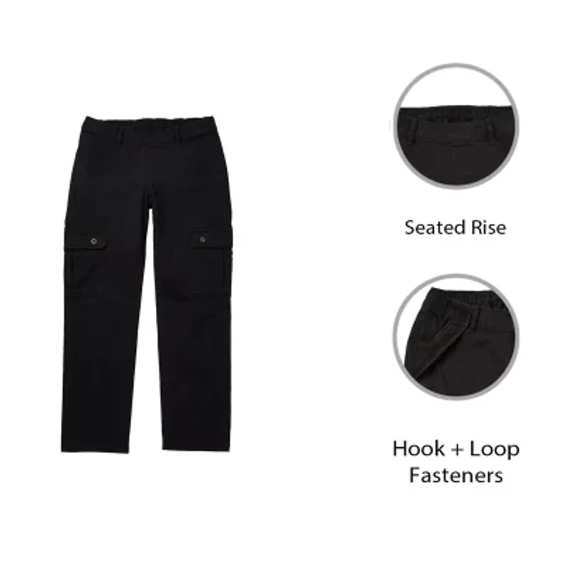 St. John's Bay Mens Adaptive Stretch Fabric Easy-on + Easy-off Seated Wear Straight Fit Cargo Pant