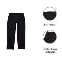 St. John's Bay Mens Adaptive Stretch Fabric Easy-on + Easy-off Seated Wear Straight Fit Cargo Pant