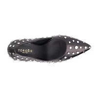 Torgeis Zoelle Womens Pointed Closed Toe Stiletto Heel Pumps