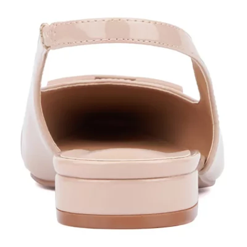 Torgeis Janessa Womens Pointed Closed Toe Block Heel Pumps
