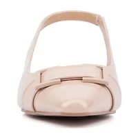Torgeis Janessa Womens Pointed Closed Toe Block Heel Pumps