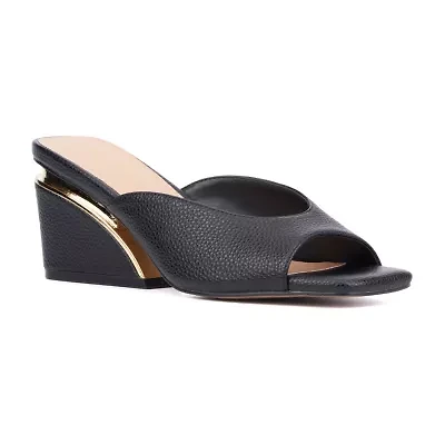 Torgeis Womens Carissa Wedge Sandals
