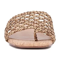 Torgeis Womens Bronze Flat Sandals