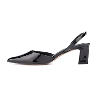 Torgeis Jacqueline Womens Pointed Closed Toe Block Heel Pumps