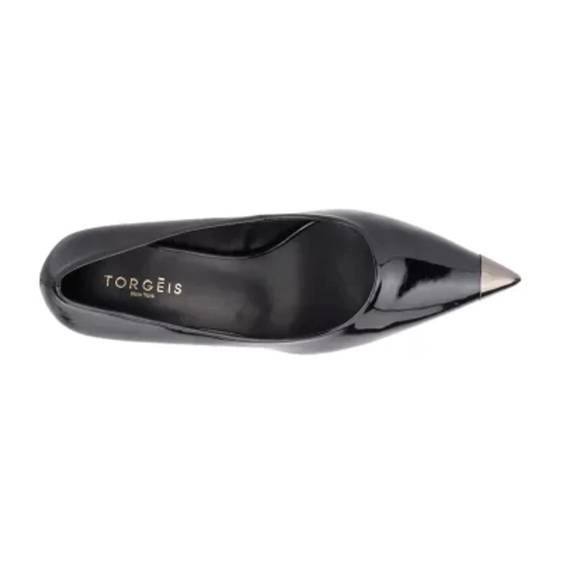 Torgeis Ivonne Womens Pointed Closed Toe Block Heel Pumps