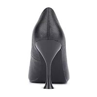Torgeis Kamana Womens Square Closed Toe Flared Heel Pumps