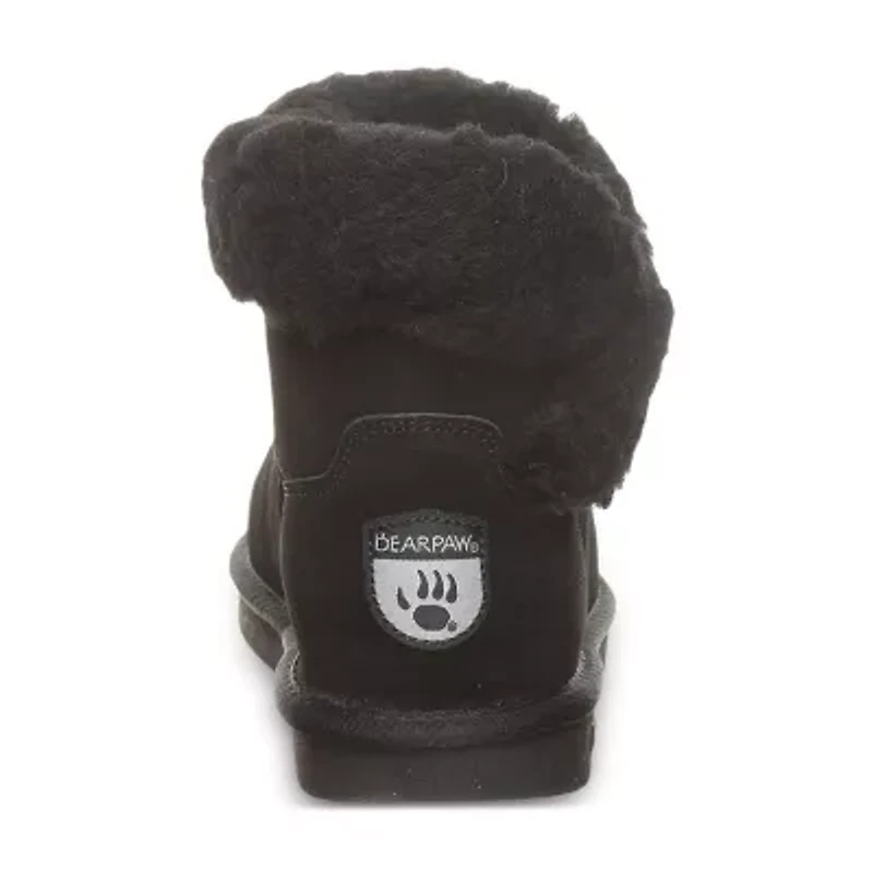 Bearpaw Womens Franie Flat Heel Winter Boots