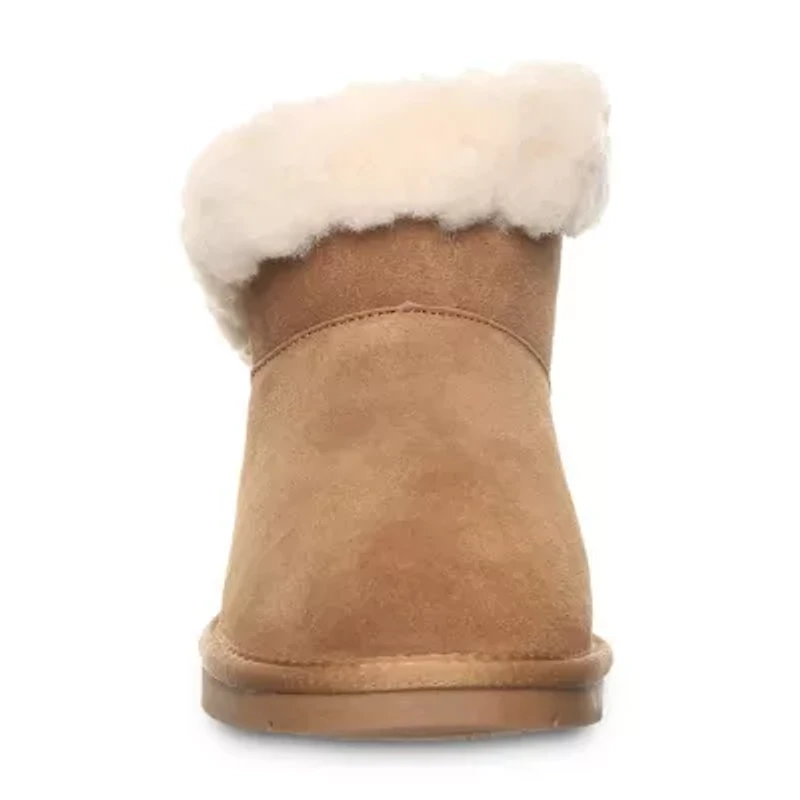 Bearpaw Womens Franie Flat Heel Winter Boots