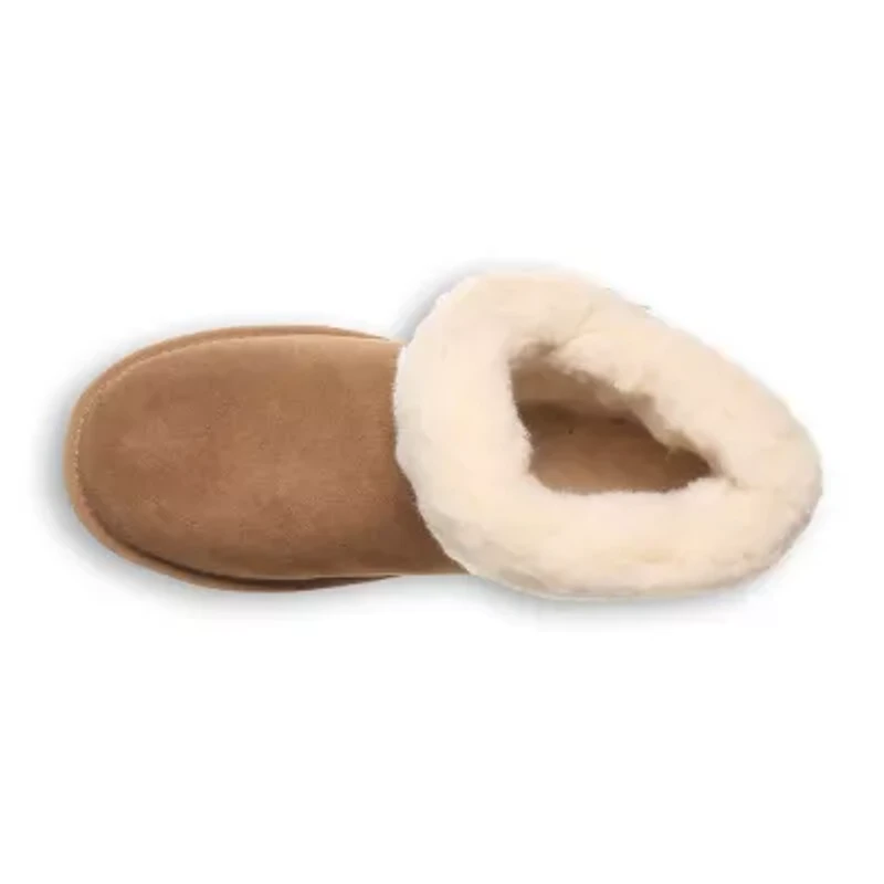 Bearpaw Womens Franie Flat Heel Winter Boots