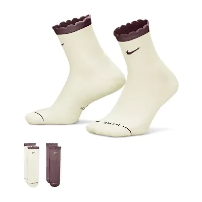 Nike Womens 2 Pair Crew Socks