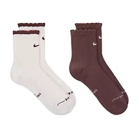 Nike Womens 2 Pair Crew Socks