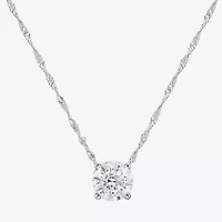 (G/Si1) Womens 3 CT. T.W. Lab Grown White Diamond 10K Gold Round 2-pc. Jewelry Set