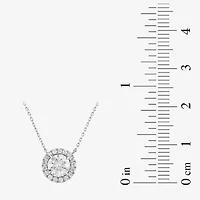 (G/Si2) Womens 1 3/4 CT. T.W. Lab Grown White Diamond 10K Gold Round 18 Inch Pendant Necklace