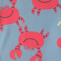 Carter's Toddler Boys Rib Crew Neck Short Sleeve 4-pc. Pajama Set