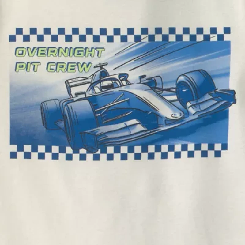 Carter's Little & Big Kid Boys Rib Crew Neck Short Sleeve 4-pc. Pajama Set